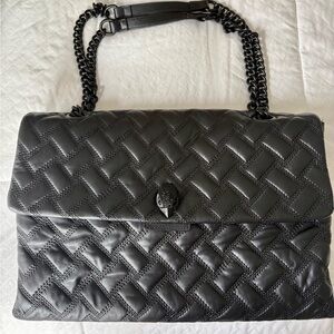 Kurt Geiger Black Quilted Shoulder Bag